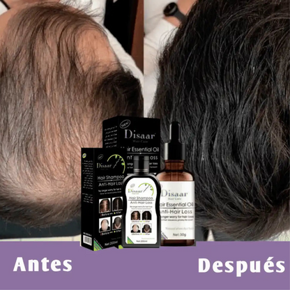 PACK SOS ANTICAIDA SHAMPOO Y SERUM 100% Orgánico!! 😍 DISAAR