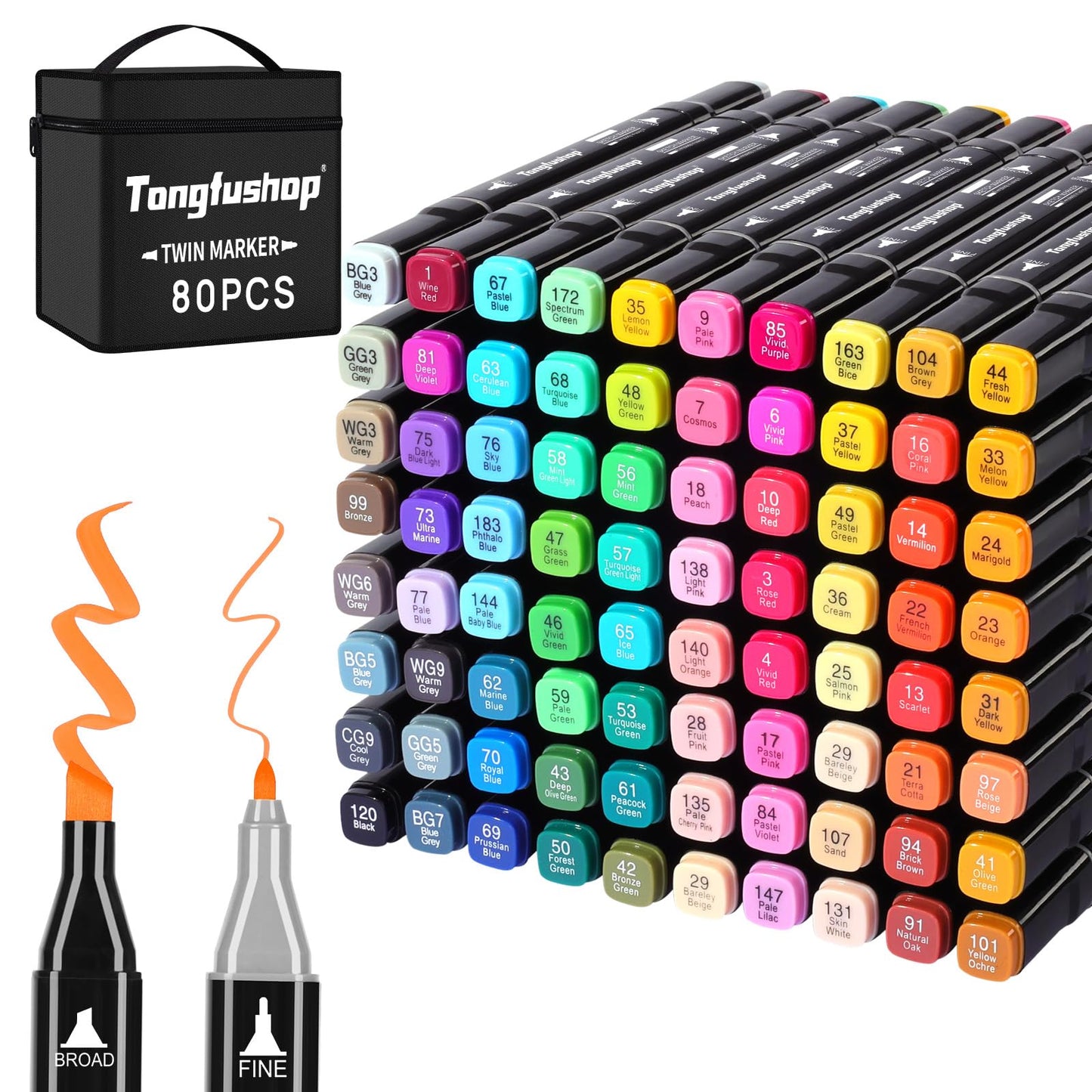 Set rotuladores artísticos 80 colores⭐️🧚